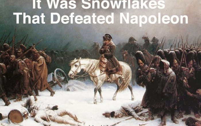 It was snowflakes that defeated Napolean