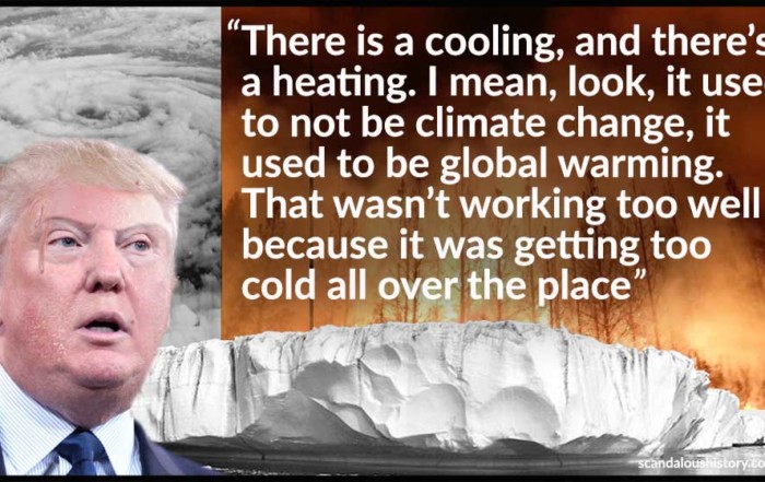 There is a Climate Illiterate President